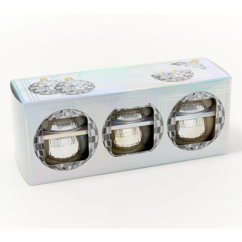 Homeworx by Slatkin‎ Co 3pc Disco Ball Scented Candle Gift Set Starry Night NEW